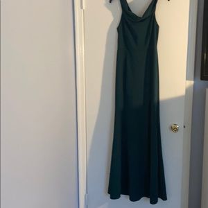 Long green dress